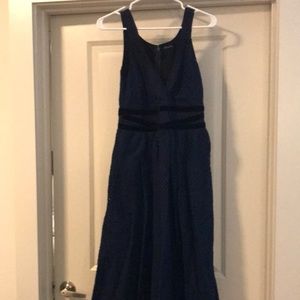 eShakti brand navy blue dress